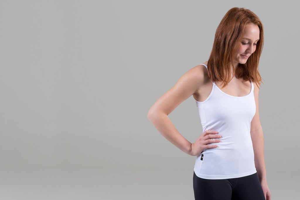 [00449] Paljari Top con fibra a onde bio infrarosse; colore: bianco