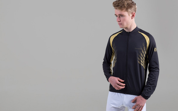 [00650] Moda Bike Paljari De Luxe, Unisex - Maglia con fibra a onde bio infrarosse; Colore: nero