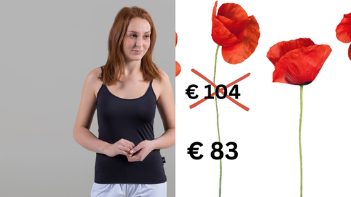 [00449 JUN] Paljari Top mit Bio-Infrarot Faser Farbe: schwarz oder weiß