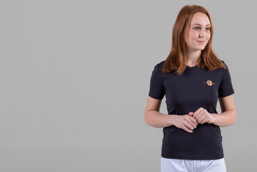 T-Shirt Paljari in fibra a onde bio-infrarosse, UNISEX; Colore: NERO o BIANCO scollatura a V [00460]