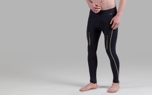 Moda Bike Paljari De Luxe, Unisex - Pantalone con fibra a onde bio infrarosse; Colore: nero [00655]